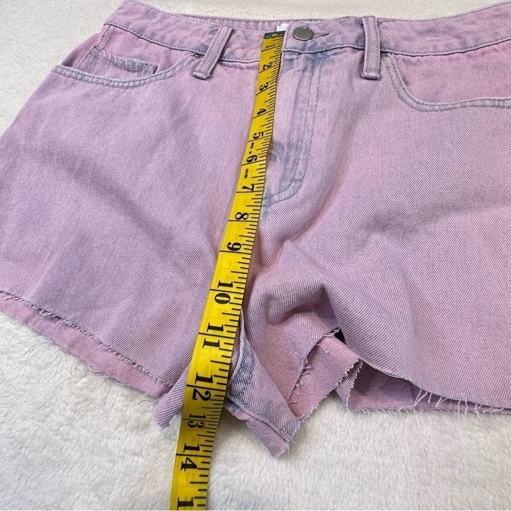NWT RSQ Pink Acid Wash High Rise Denim Shorts - Picture 14 of 16